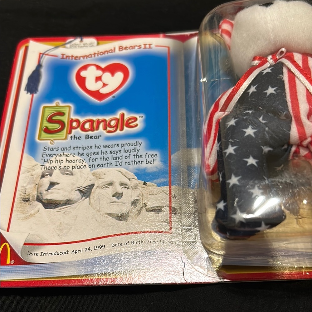 Ty Spangle the Bear with American Flag Outfit